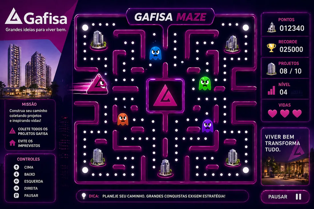 Jogo interativo personalizado da Gafisa