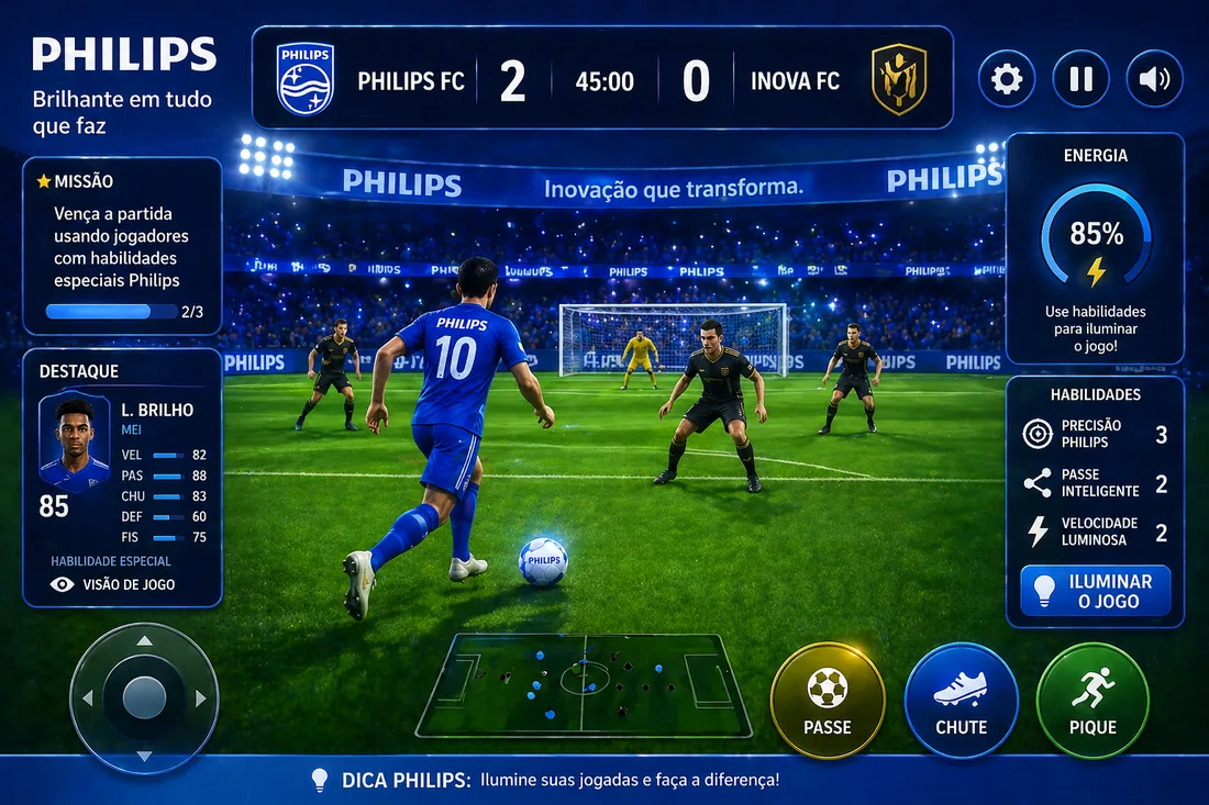 Jogo interativo personalizado da Philips