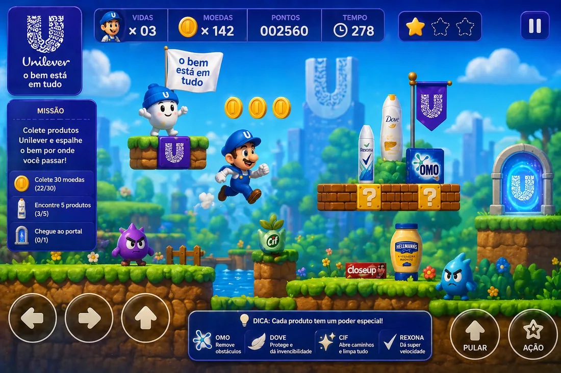 Jogo interativo personalizado da Unilever