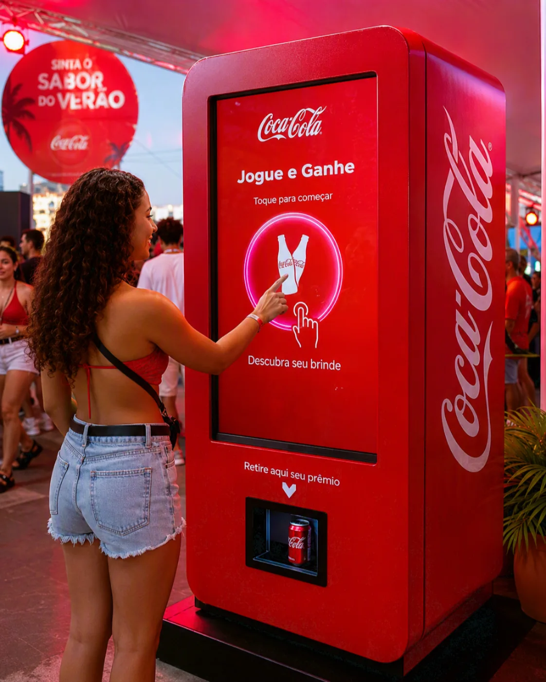 Vending machine interativa para ação promocional em evento