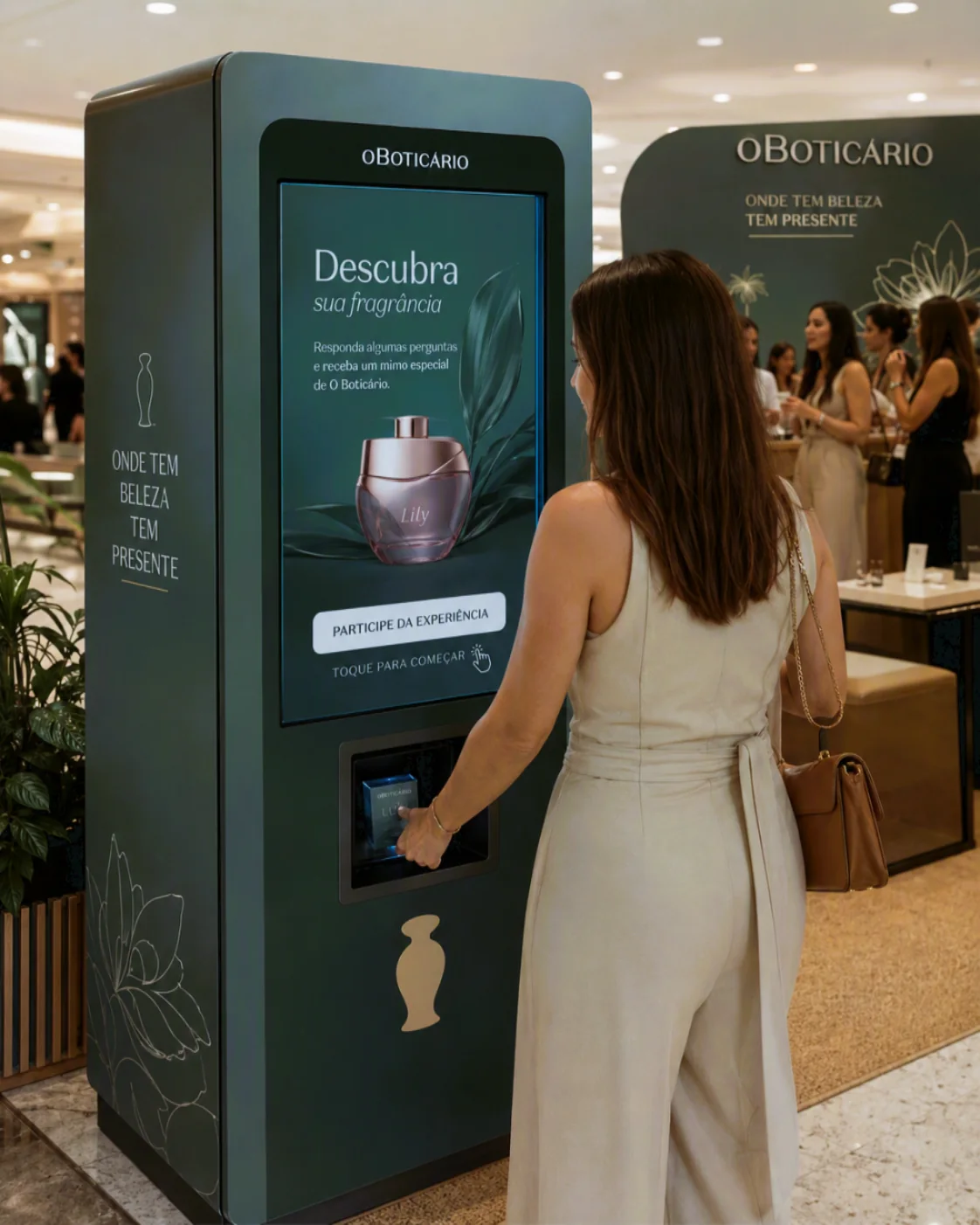 Vending machine para experimentação e lançamento de produtos