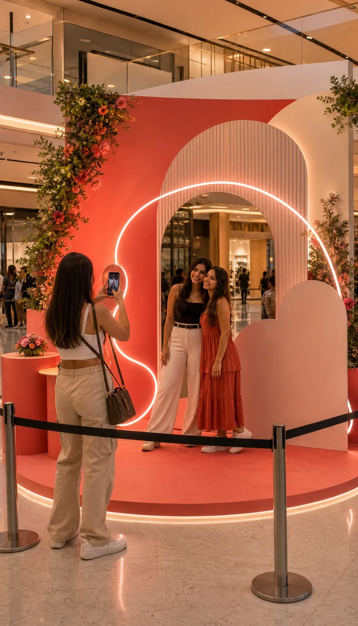 Ambiente instagramável para varejo, eventos e festivais